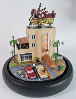 Main view of Chad's Waffle Brothel diorama